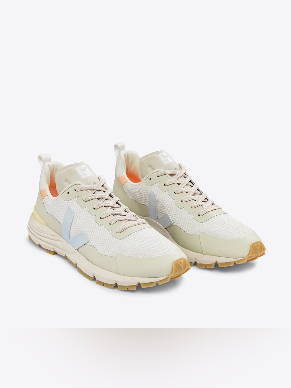 Veja Dekkan Alveomesh Sneakers Gravel Ice Trail Lace Up Flat Heel Size 8 Fits 7